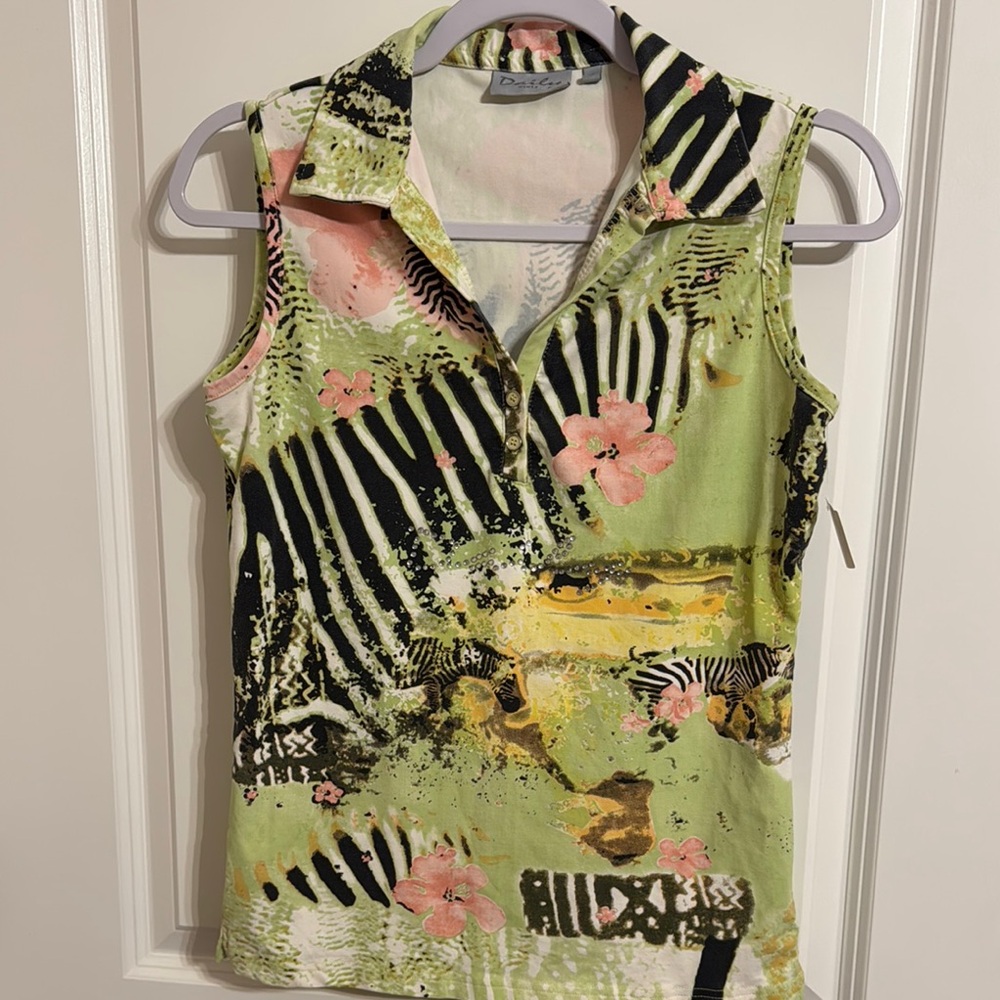 Colorful Sleeveless Top